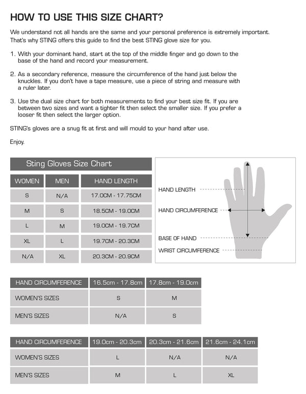 M1 MENS MAGNUM TRAINING GLOVES